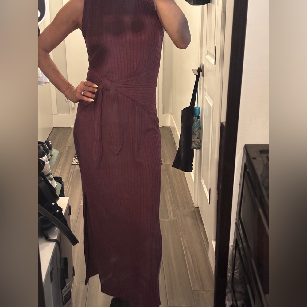 Michael Stars Solana Ribbed Maxi Dress